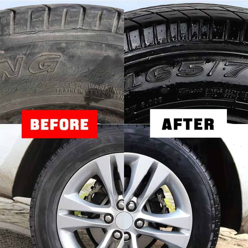 Tire & Trim Restorer Gloss Cream – Back-to-Black Deep Shine for Tires & Plastic Surfaces